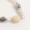 Earth's Jewels Semi-Precious White Howlite & Crystal Quartz Natural Bracelet